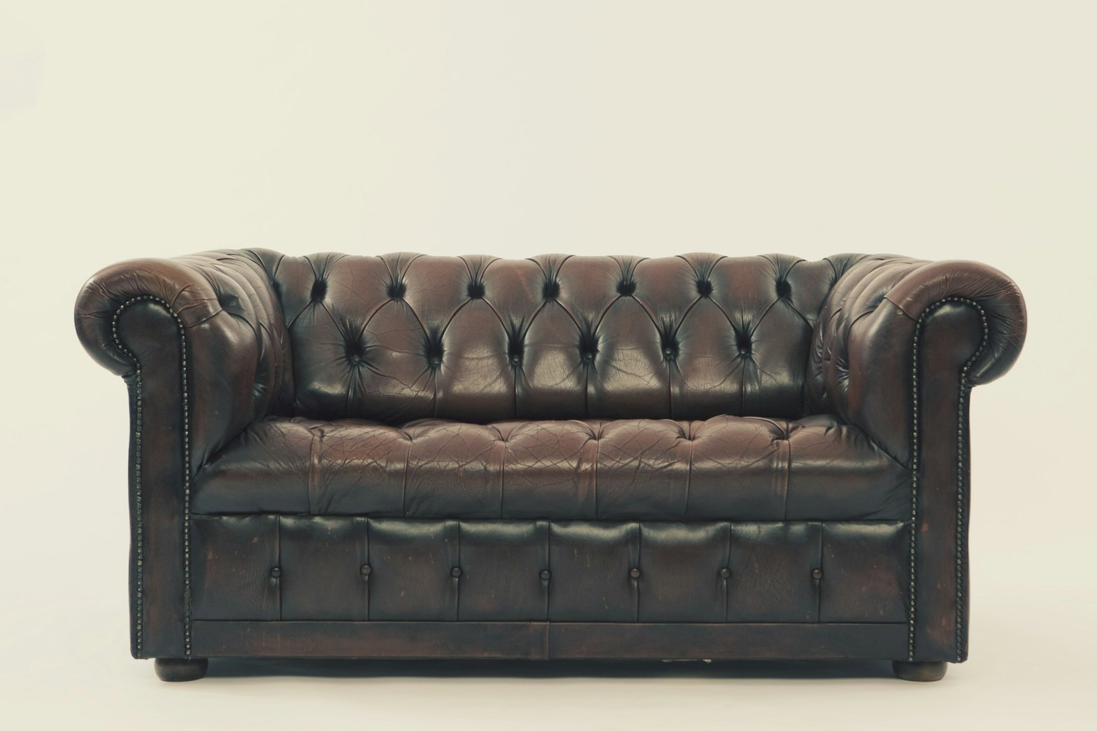 Klassieke leren Chesterfield bank